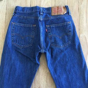 Levis 501 Mens Button Fly Jeans Medium Wash Denim Tag 29 x 32  (actual 28 x 31)